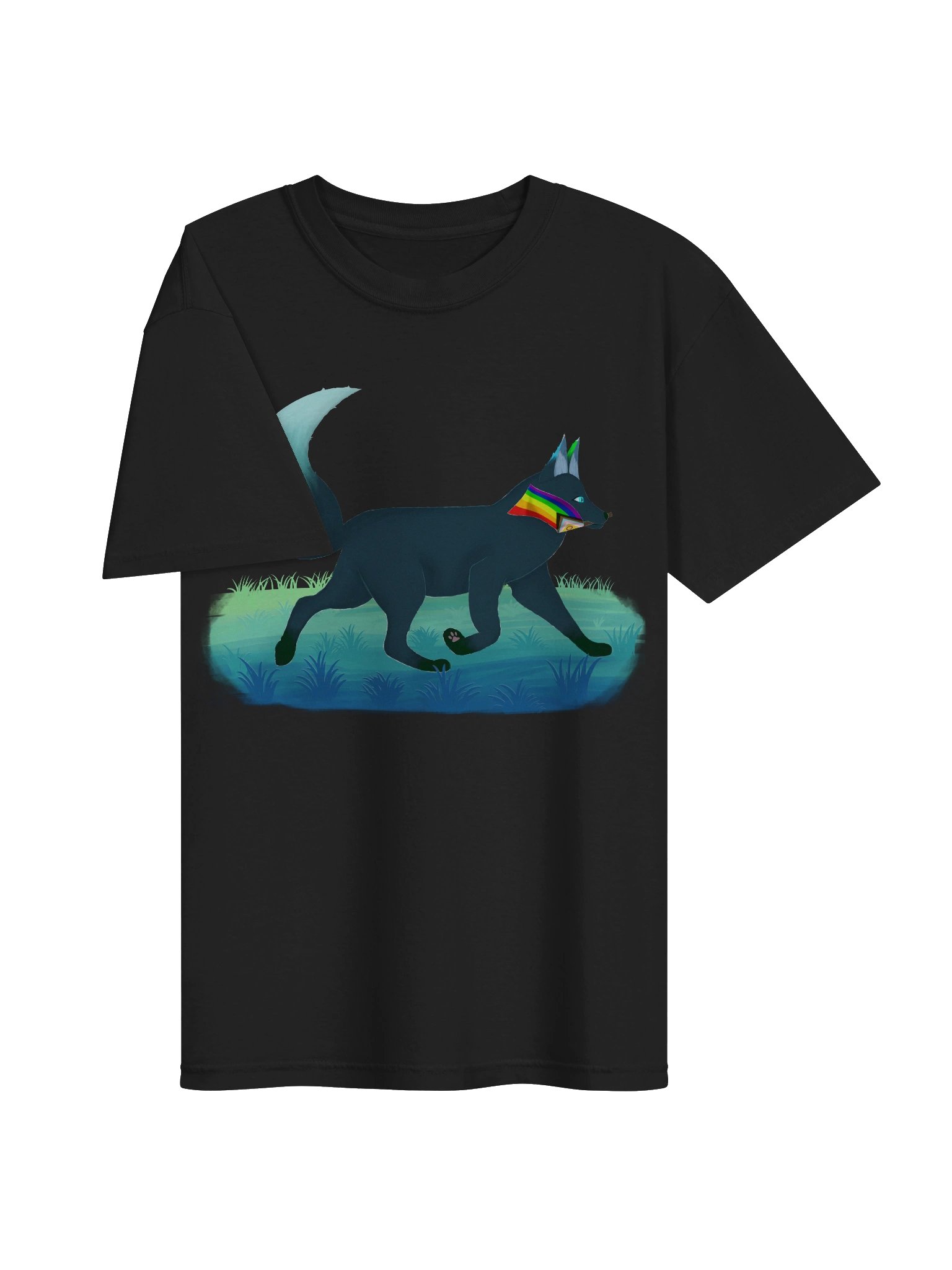 Pride Flag - Fox Pride Trot Printed TShirt product image (3)