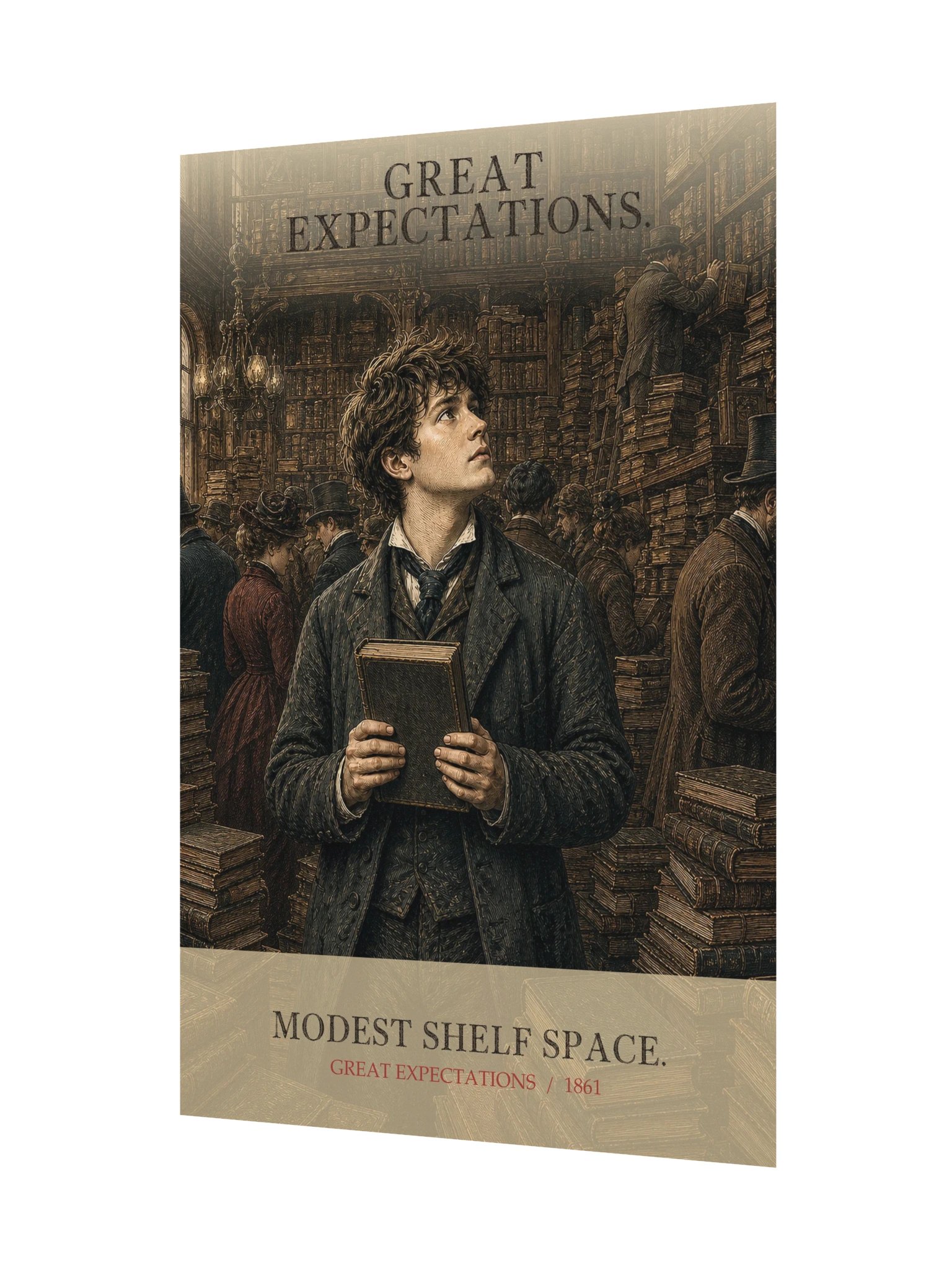 Great Expectations Modest Shelf Space -- Great Expectations Art Print product image (11)