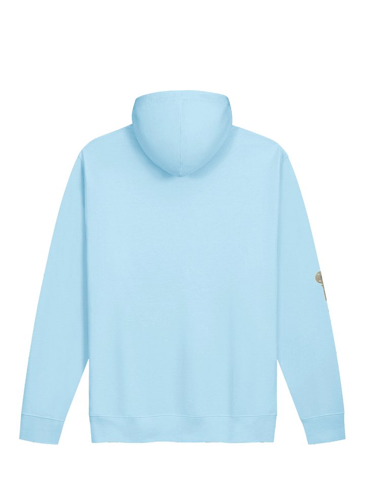 The Gatekeeper’s Key – Blue Aqua Direction Edition (Front + Right Sleeve Print) | Unisex Midweight Hoodie product image (2)