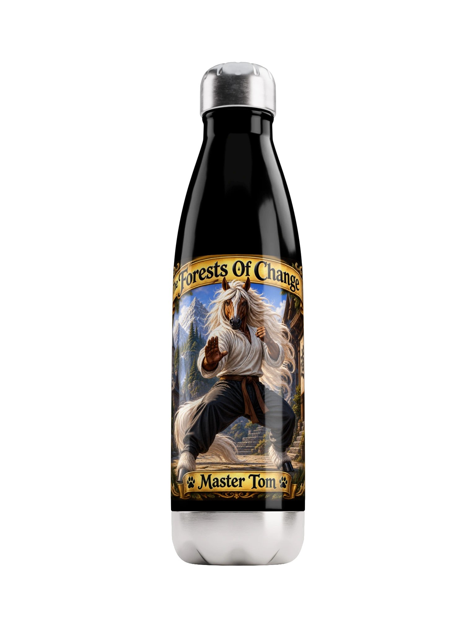 Master Tom Fights Water Bottle. product image (1)