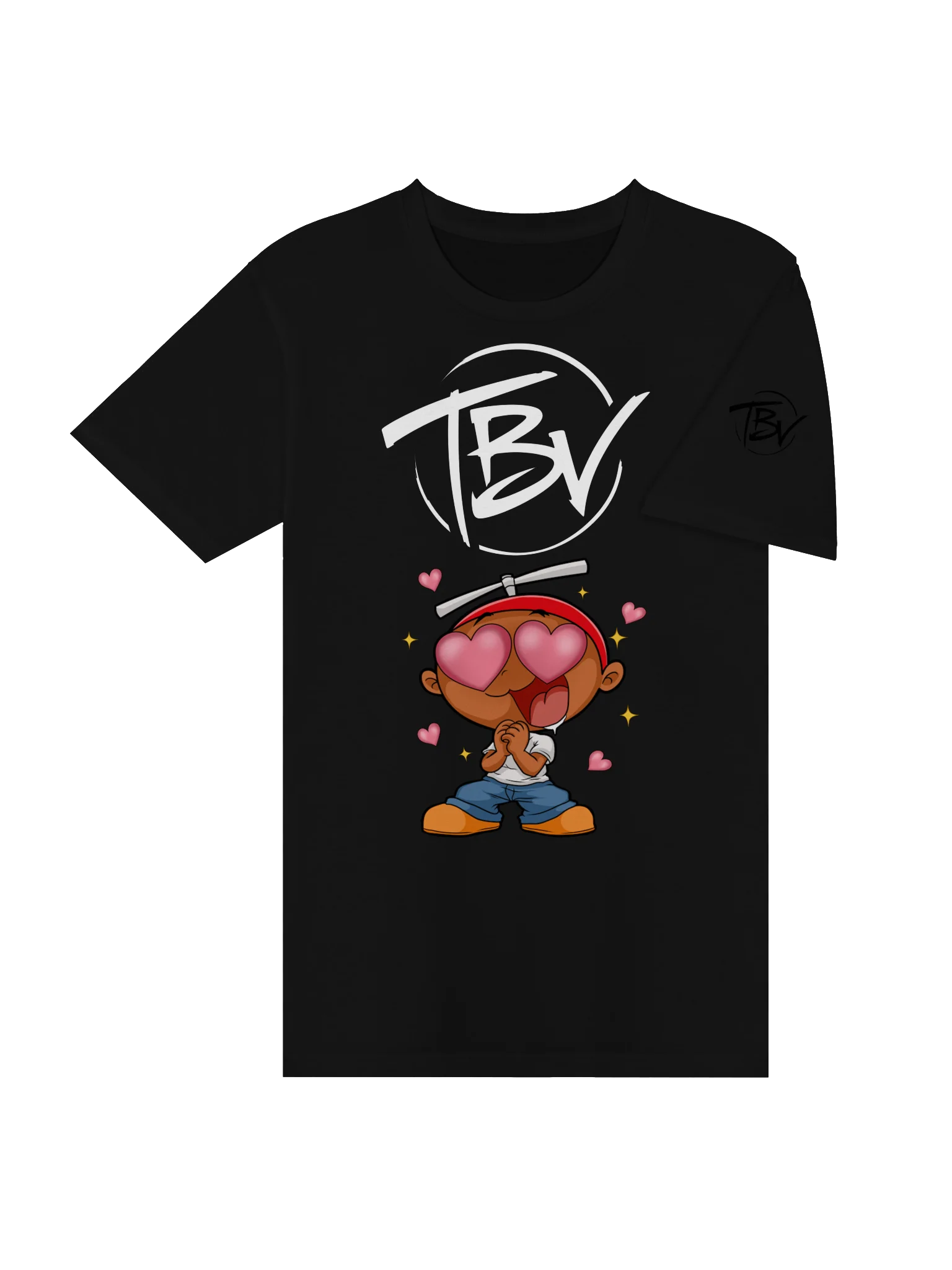 TBV Heart-Eyes Cartoon Tee product image (4)