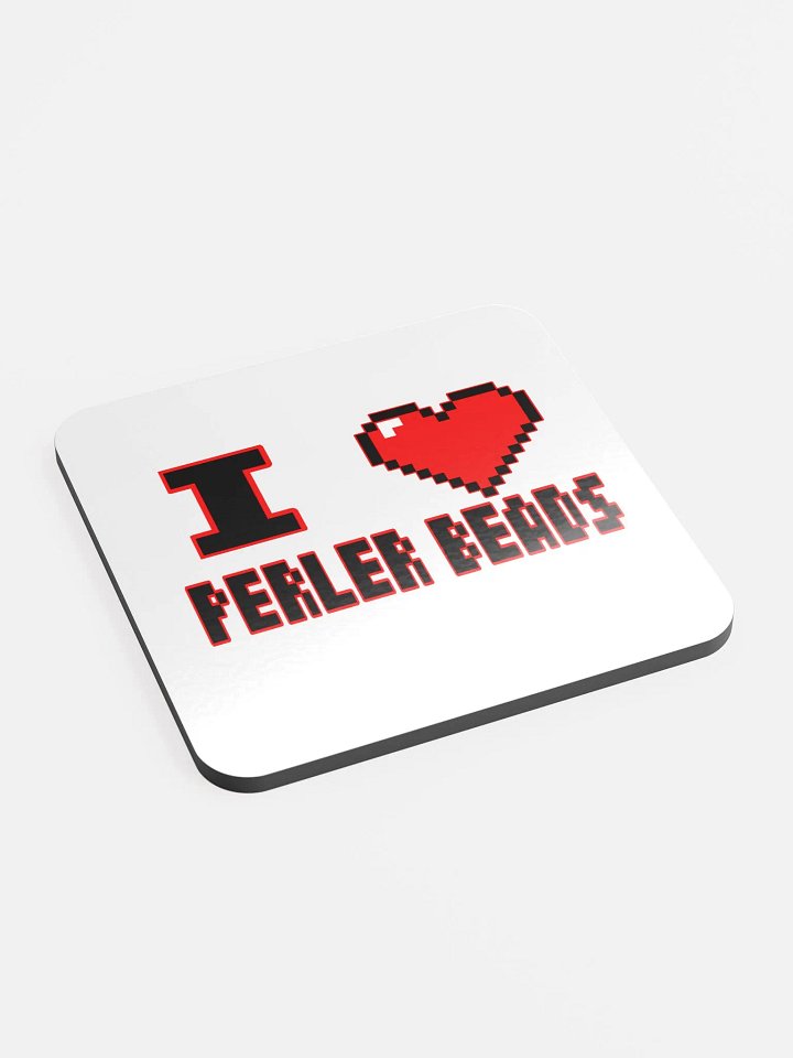 I Heart Perler Bead 2 Coaster product image (2)