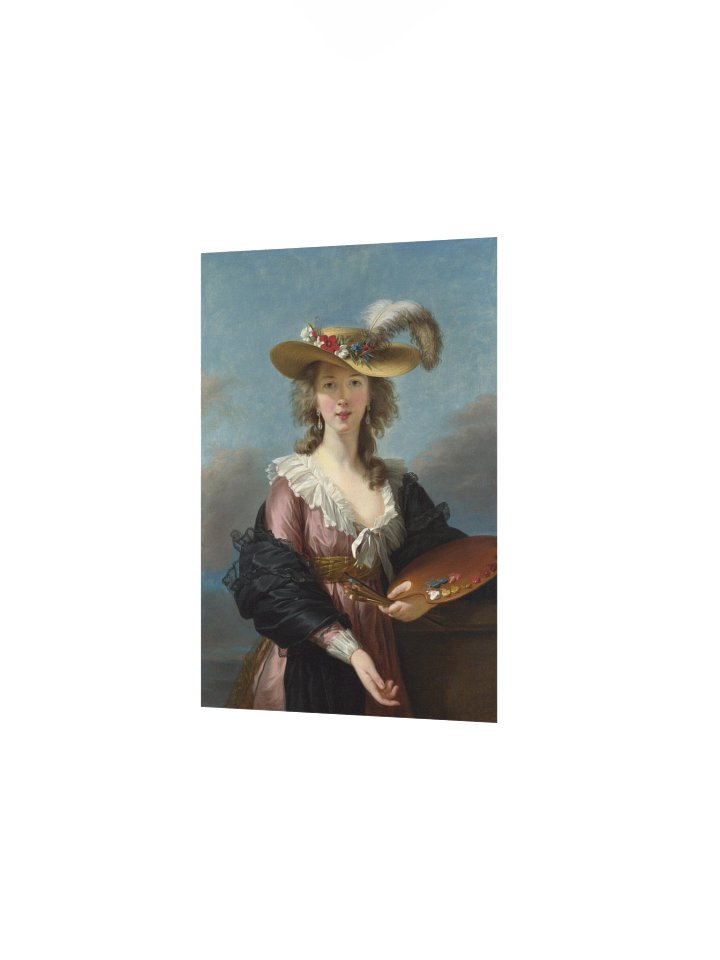 "Self-portrait in a Straw Hat" by Élisabeth Louise Vigée Le Brun Poster product image (2)