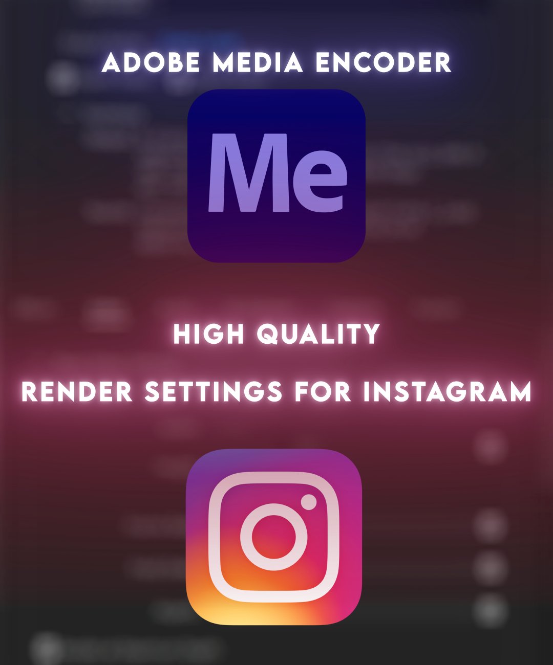 Media Encoder Render Settings product image (1)
