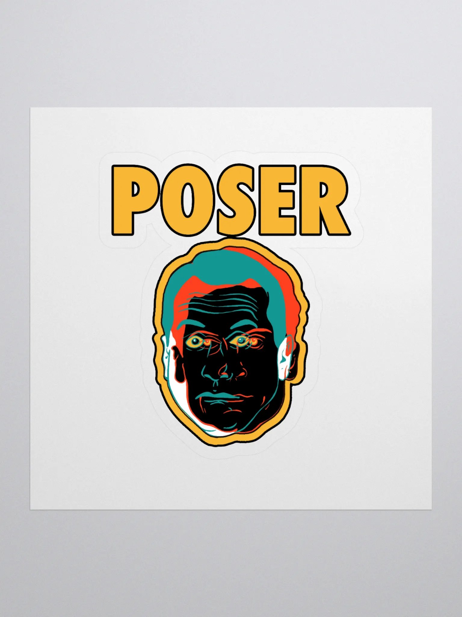 Poser Members Only Sticker product image (1)
