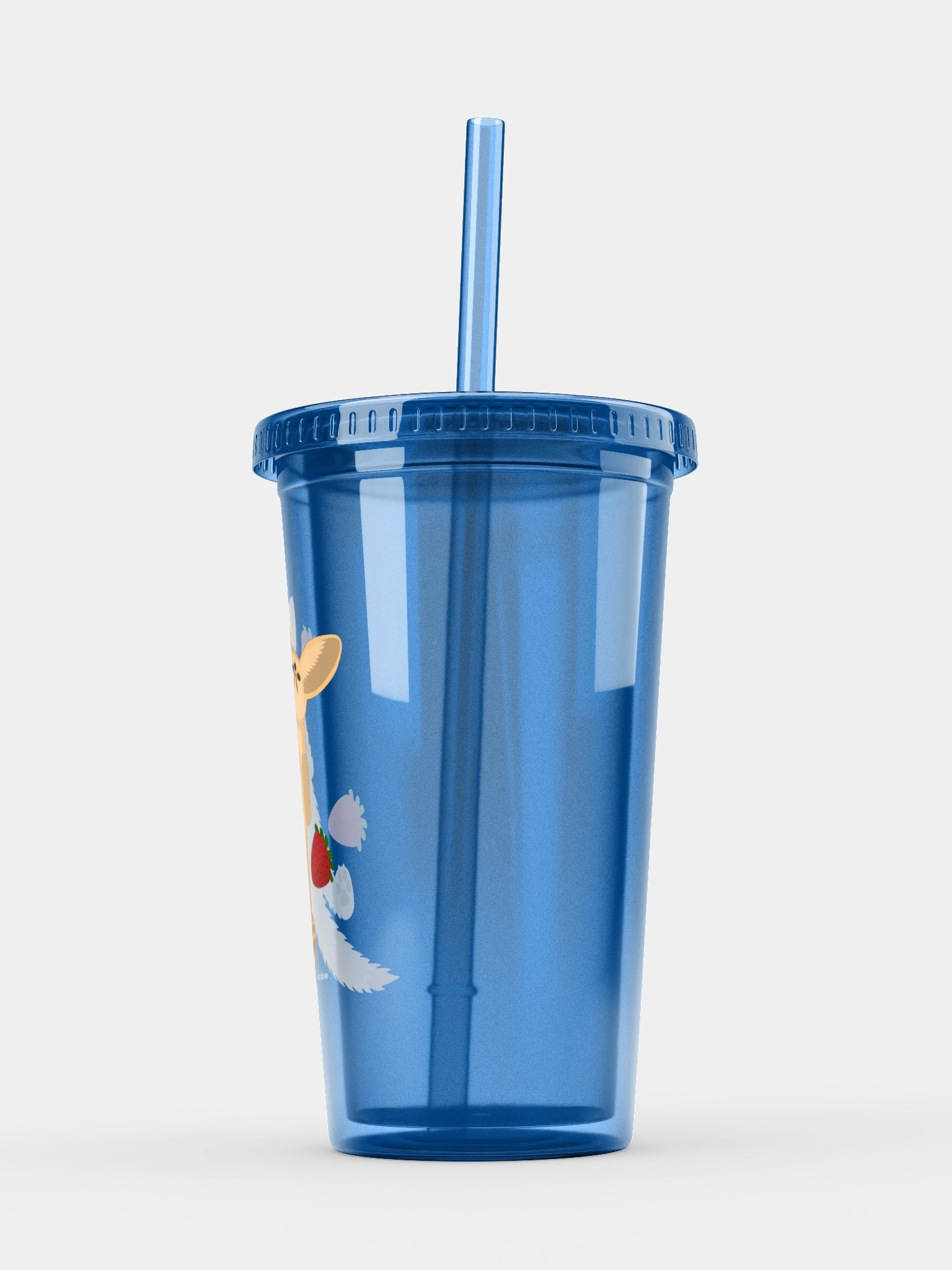 Strawberry Fennec Transparent Tumbler product image (6)
