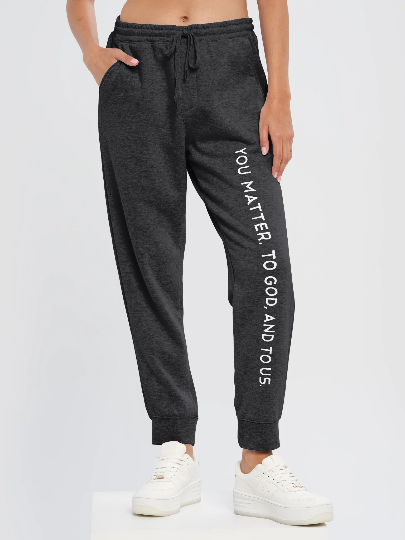 AUMC Mission Tag Joggers- White Text product image (6)