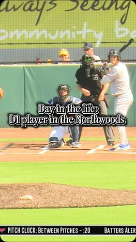 Day in the life of a D1 baseball player in the northwoods 
#baseball #homerun #viral #fyp
