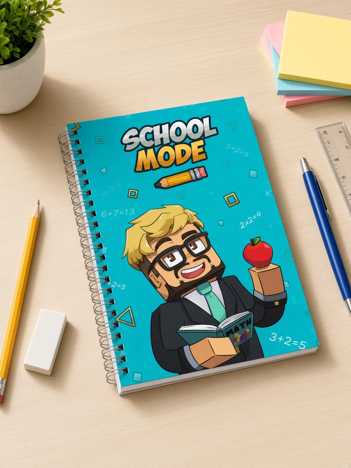 Farzy School Mode Spiral Notebook product image