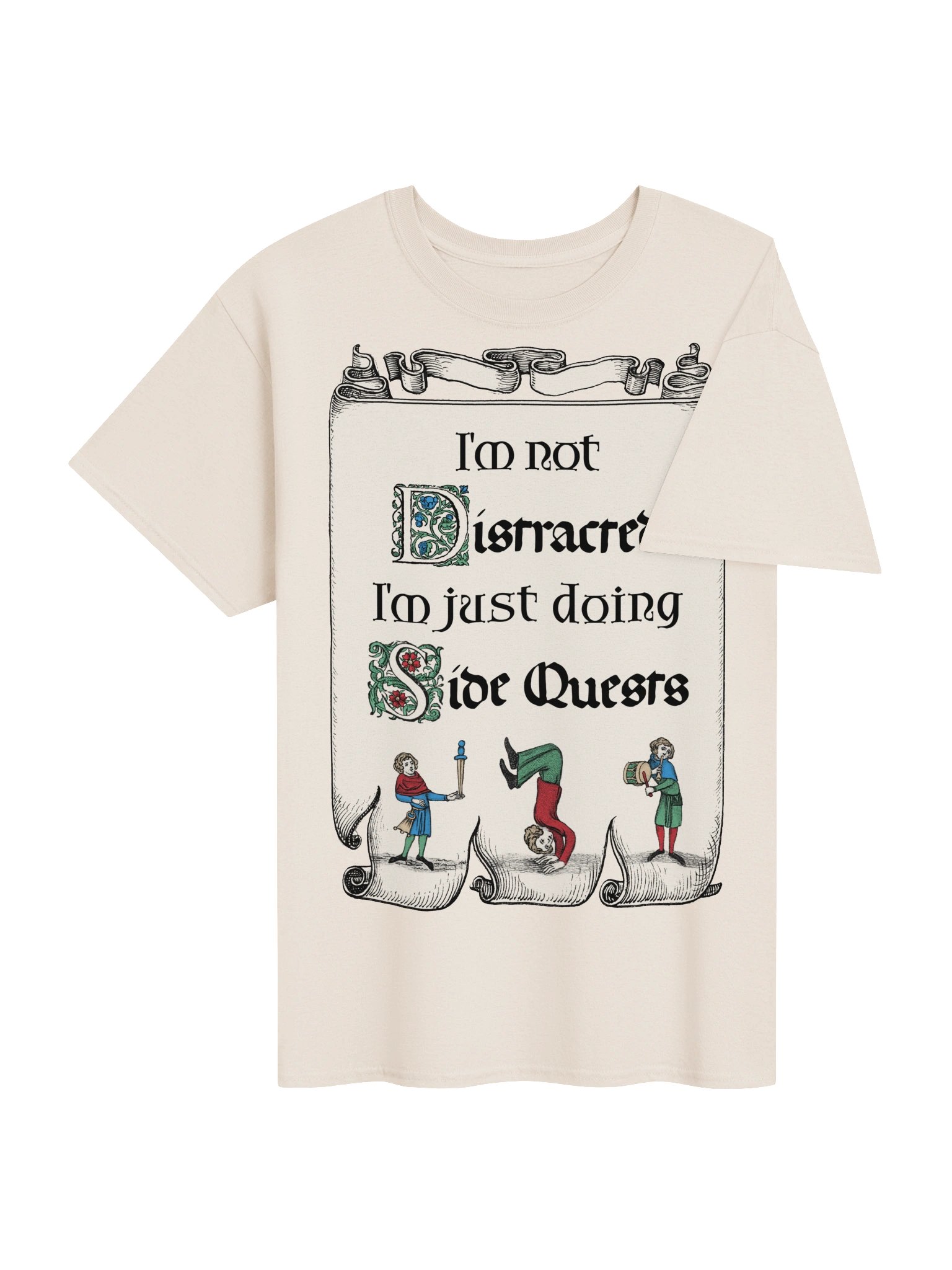 I'm Not Distracted, I'm Just Doing Side Quests - Medieval T-Shirt product image (74)