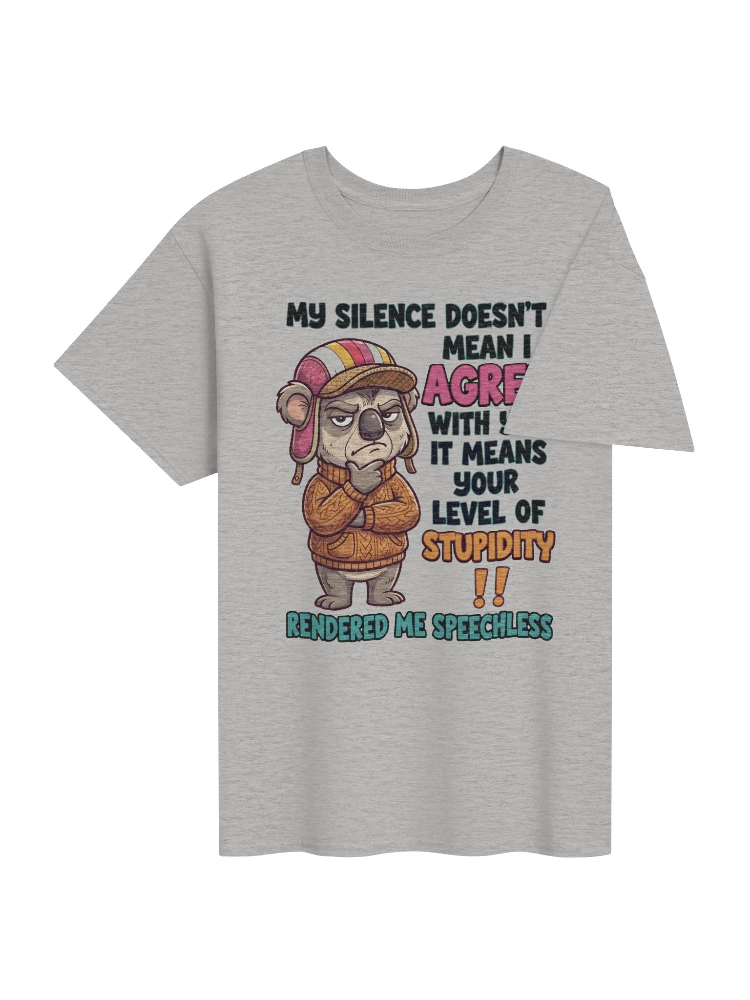 "My Silence" Sarcastic Koala Graphic Tee product image (4)