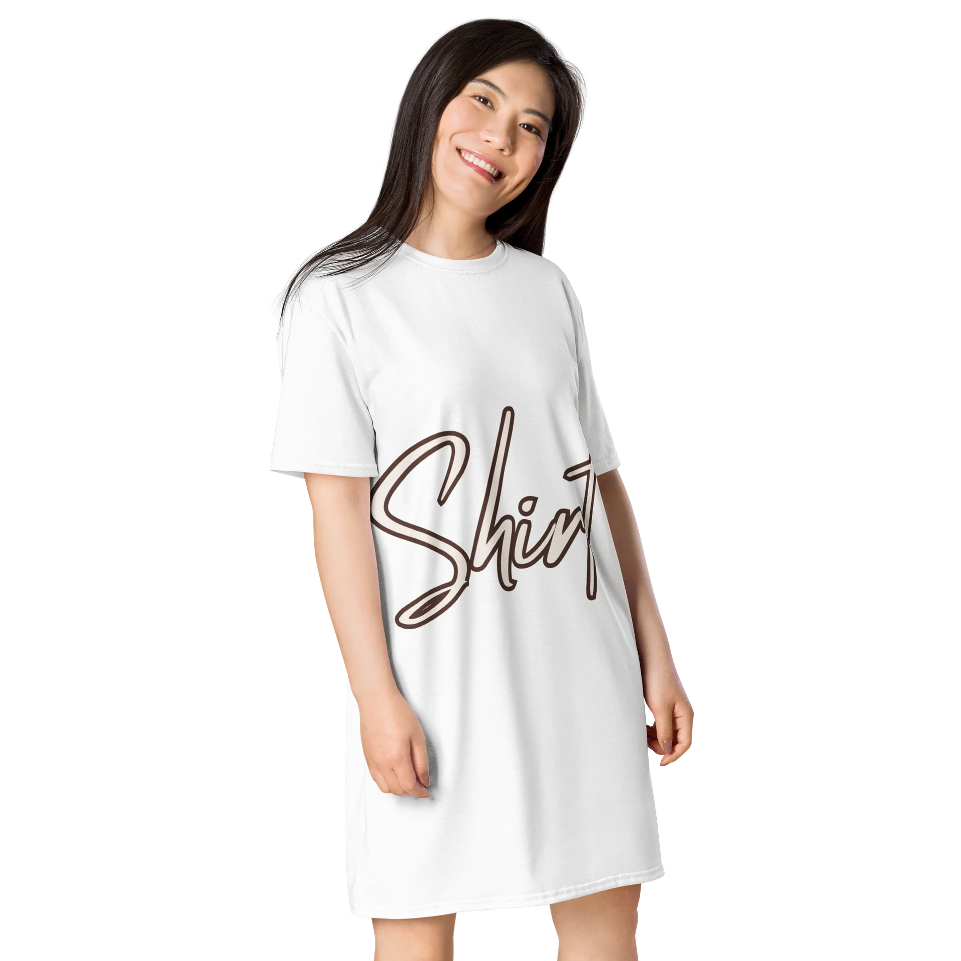Heartfelt Script All-Over T-Shirt Dress product image (3)