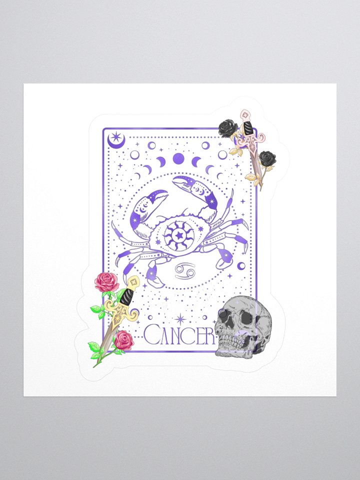 Gothic Cancer Zodiac Kiss Cut Sticker product image (3)