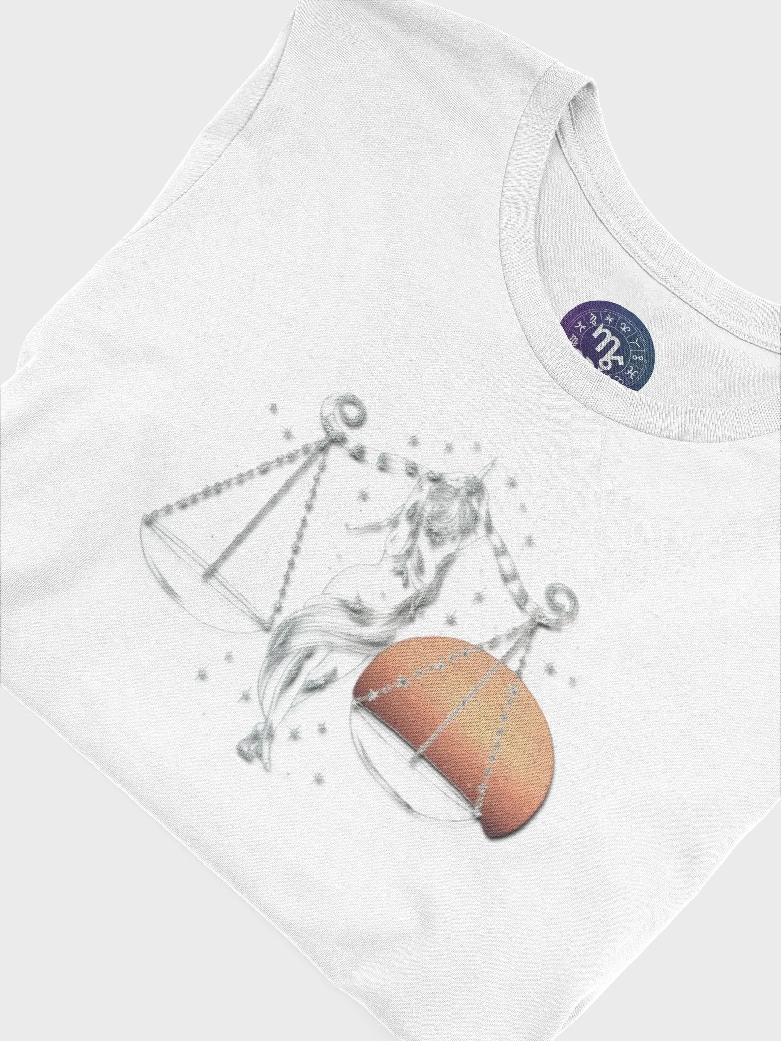 Unisex Libra Zodiac T-Shirt - Celestial Scales Design, Astrology Gift product image (7)
