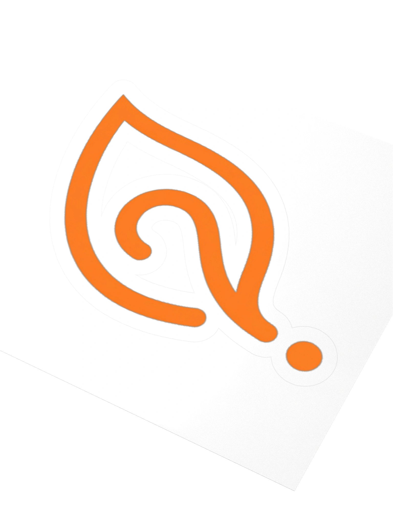 3x3 Question Leaf Logo Sticker product image (3)
