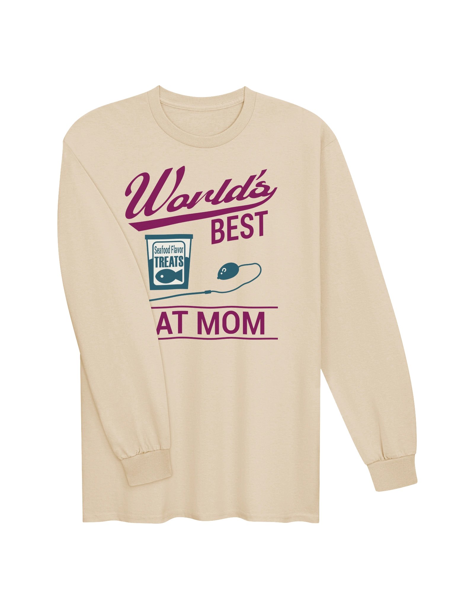 World's Best Cat Mom - Unisex Adult Long Sleeve T-shirt product image (2)
