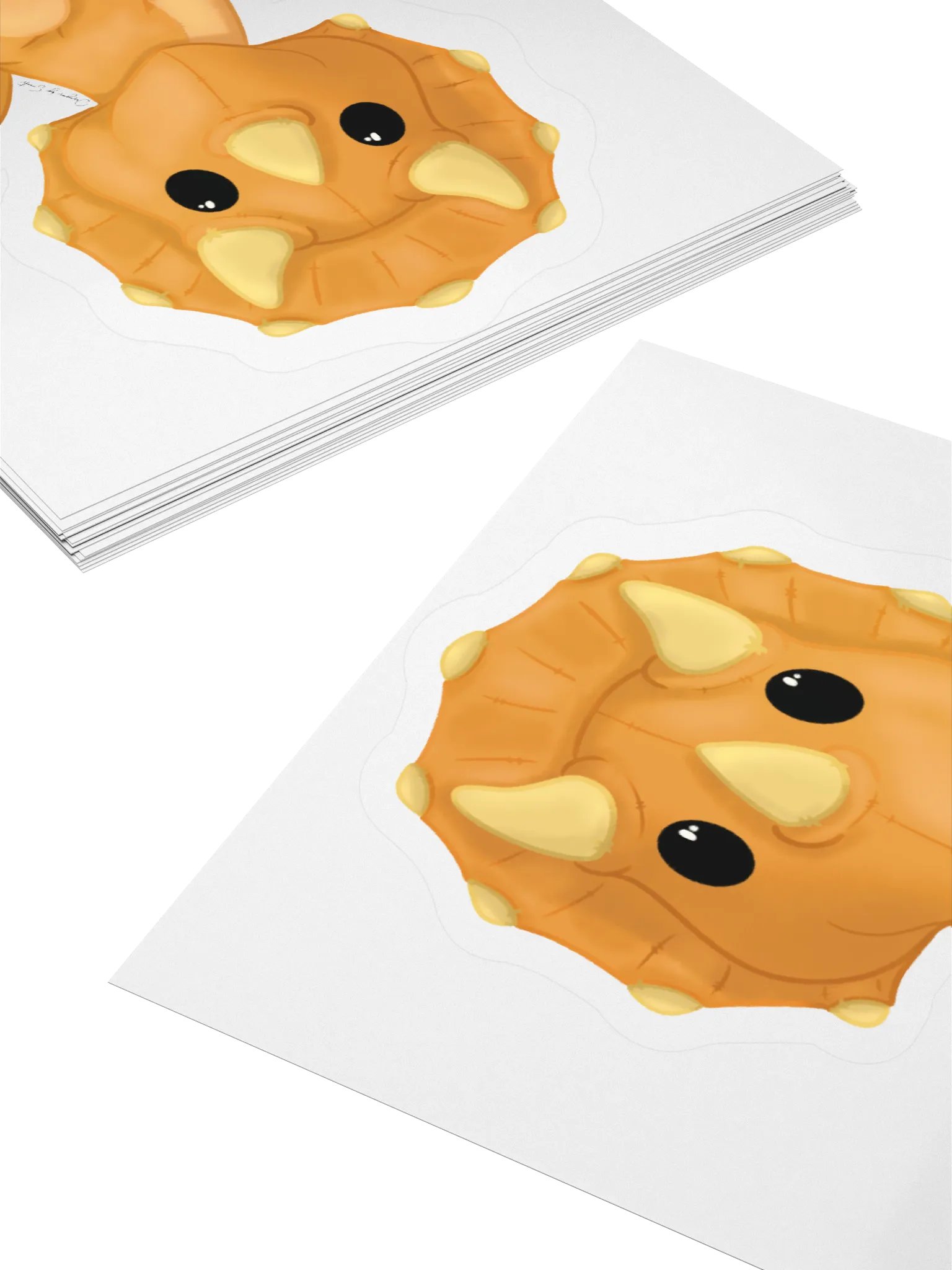 Triceratops Plushie Sticker product image (4)