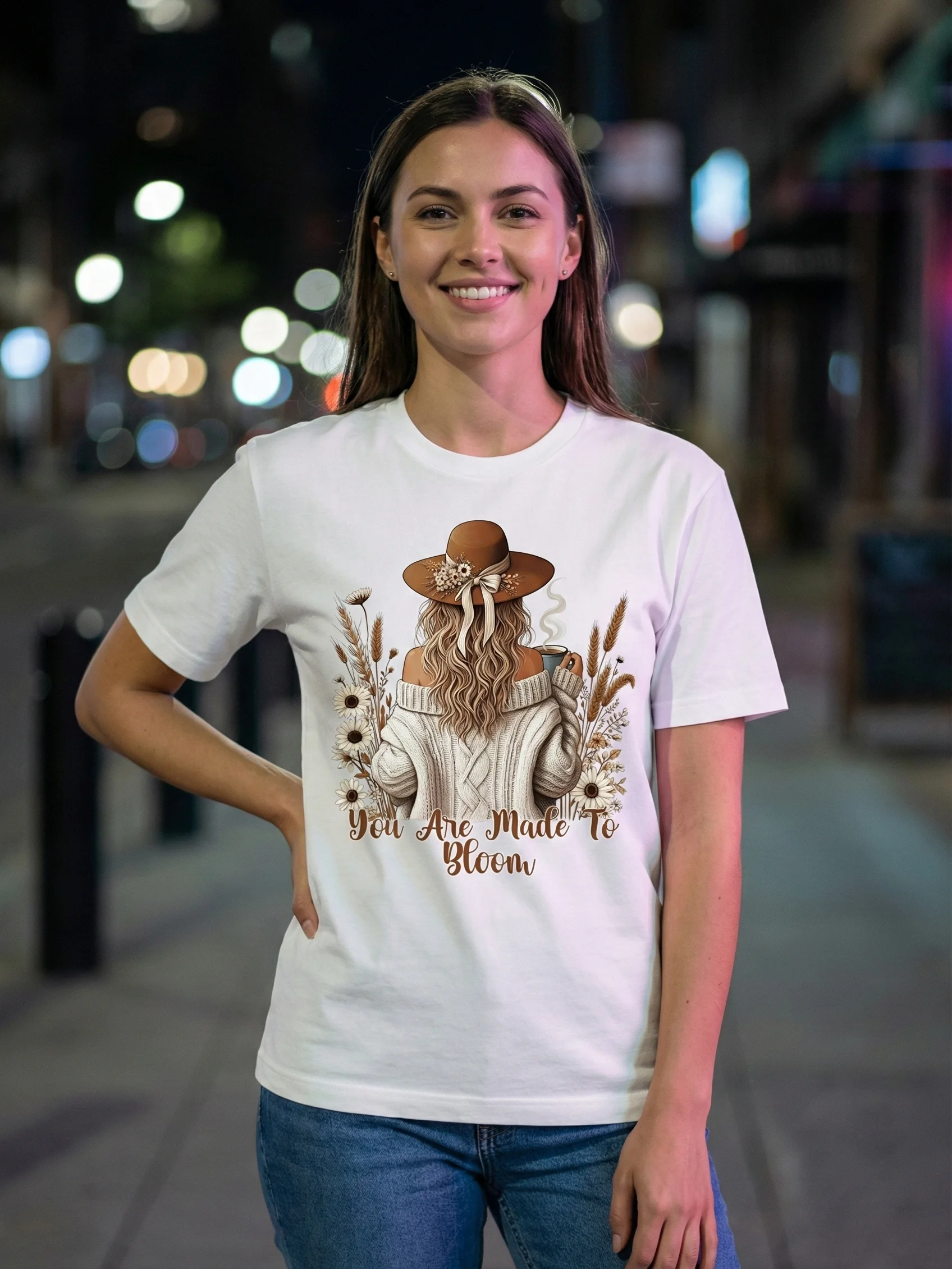 You Are Made To Bloom – Women’s Premium Graphic T-Shirt product image (2)