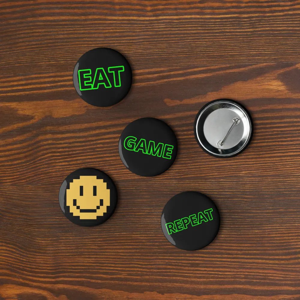 Eat, sleep, game, repeat pins product image (9)