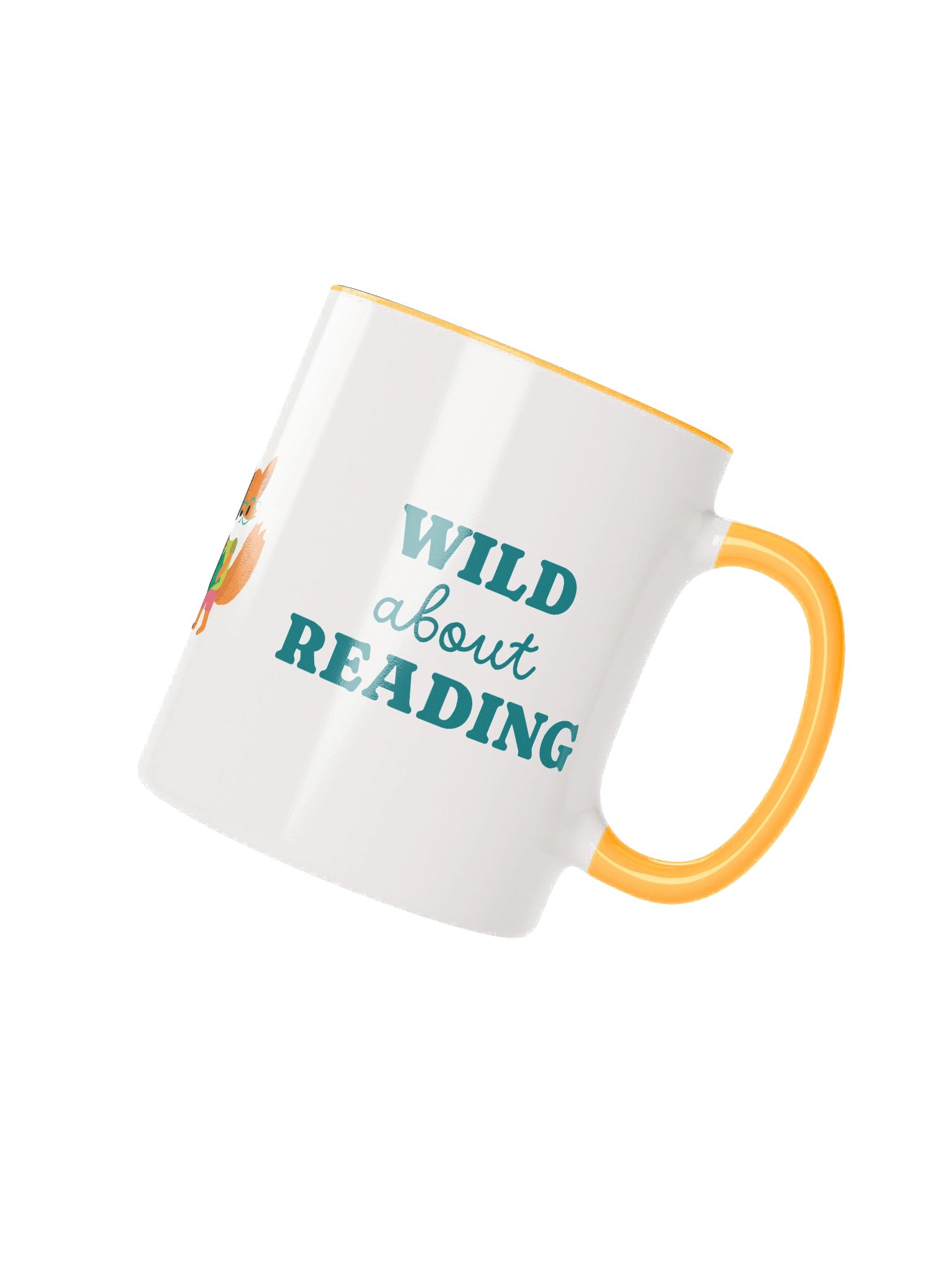Wild About Reading 11oz Mug - Yellow Inside product image (2)
