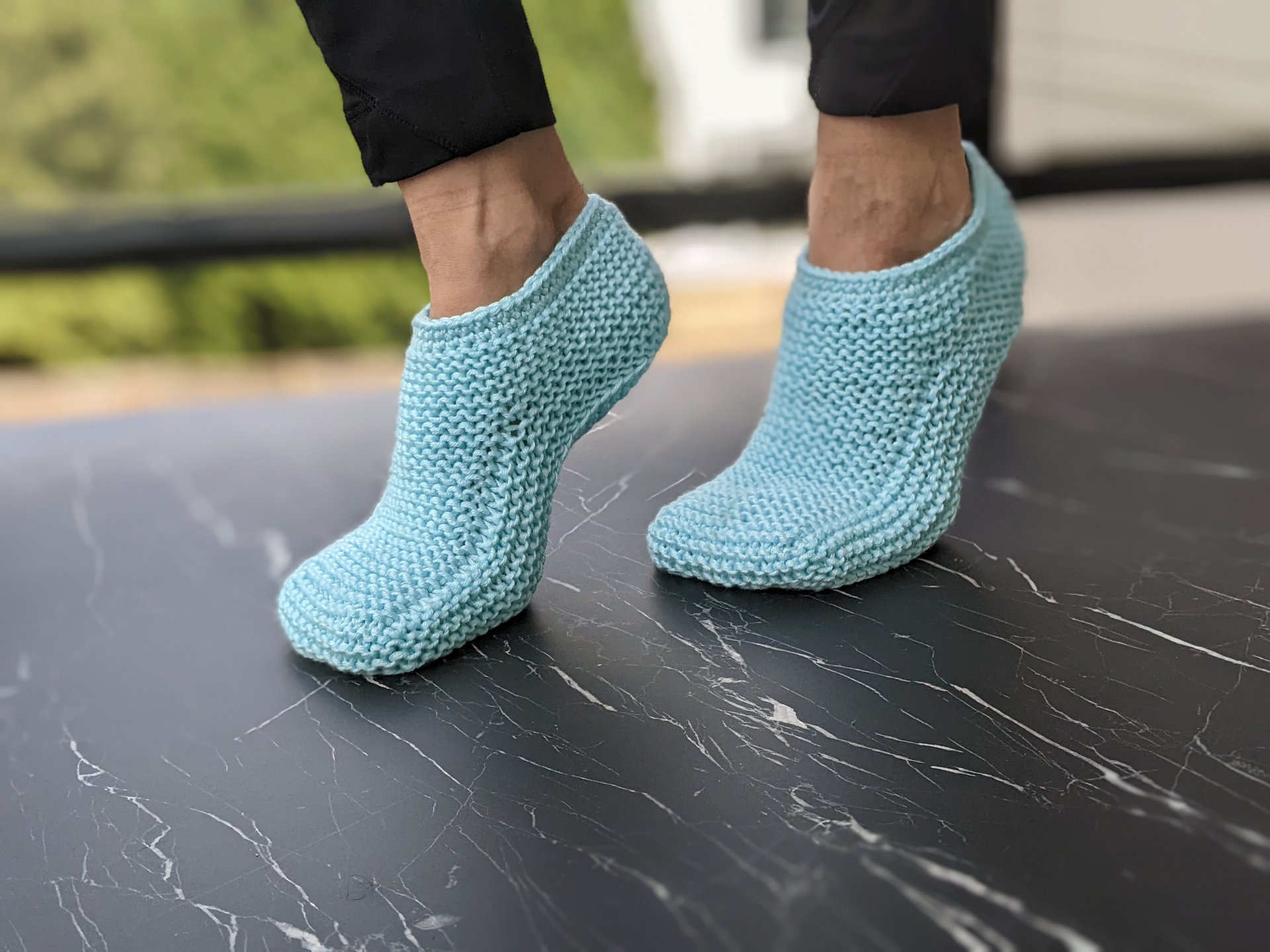 Cozy Knit House Slippers Pattern product image (6)