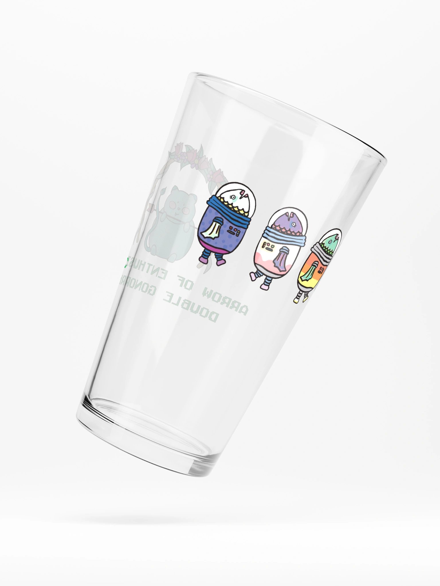 Arrow of Enthusiastic Double Gonnorhea Pint Glass product image (2)