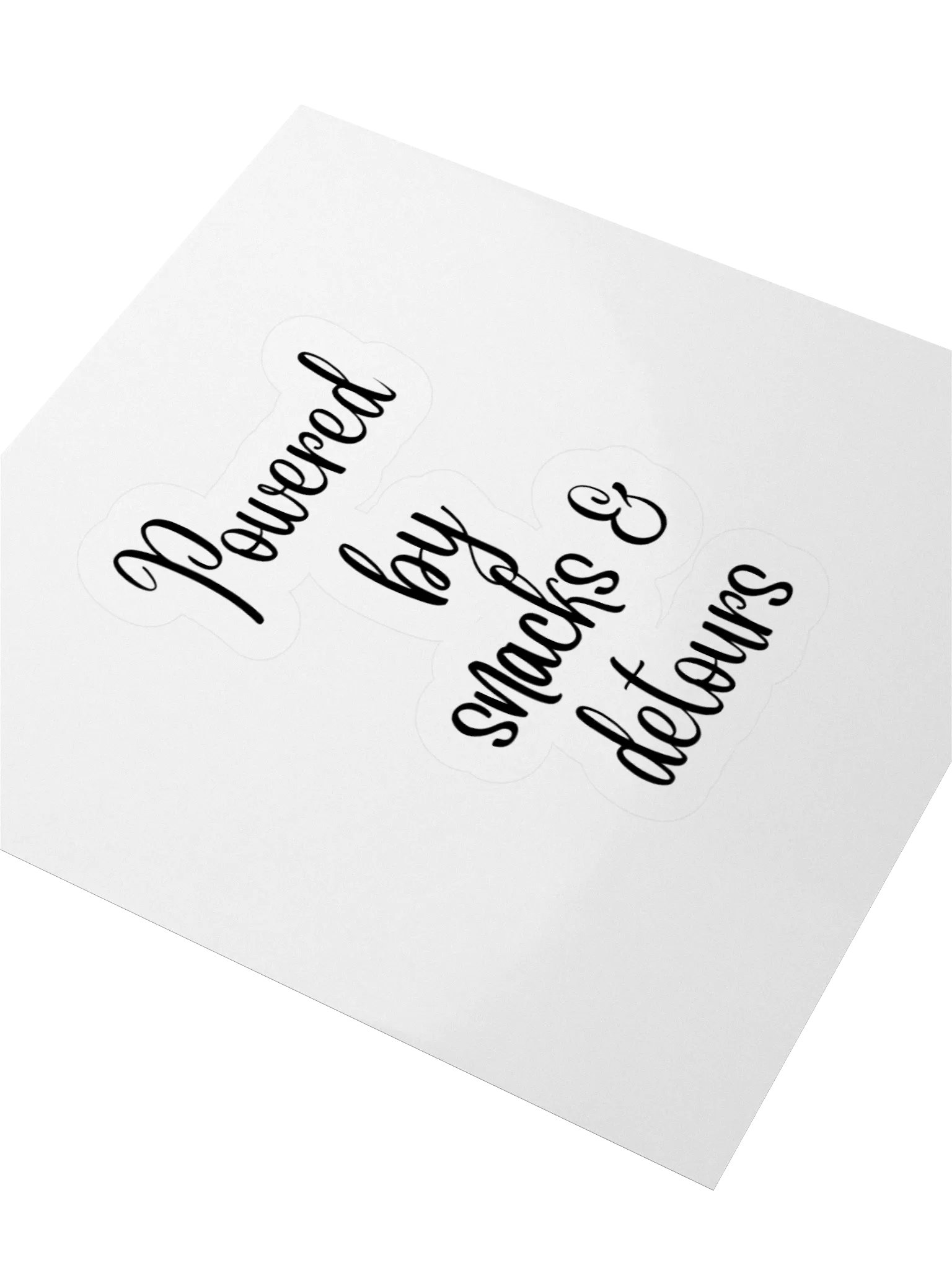 “Powered by Snacks and Detours” Sticker product image (7)