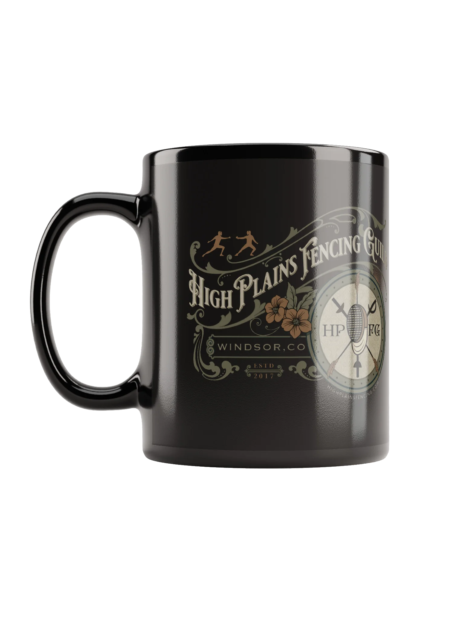 HPFG Vintage Style Emblem Black Mug product image (2)