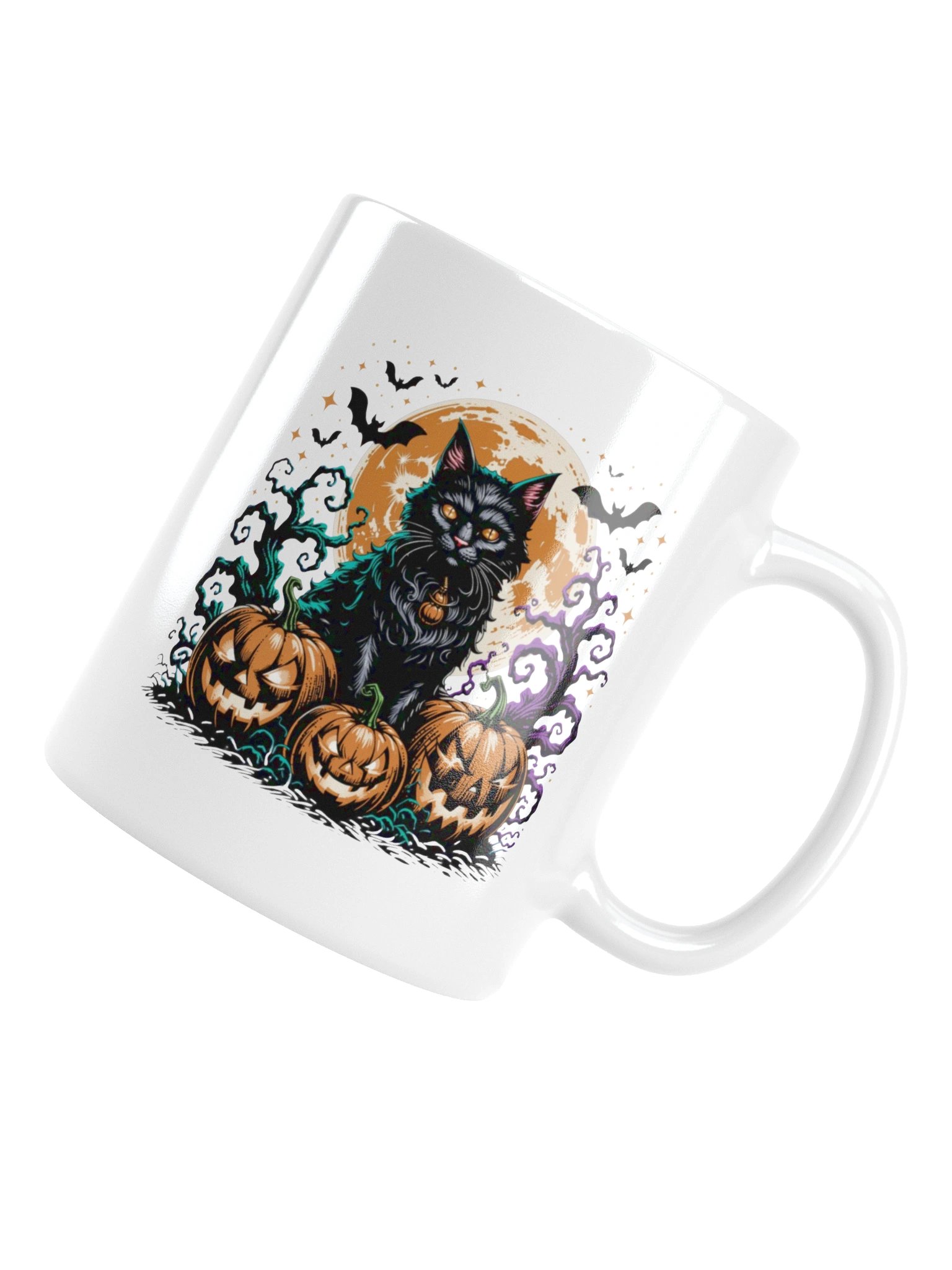 Moonlit Black Cat Magic Coffee Mug product image (16)