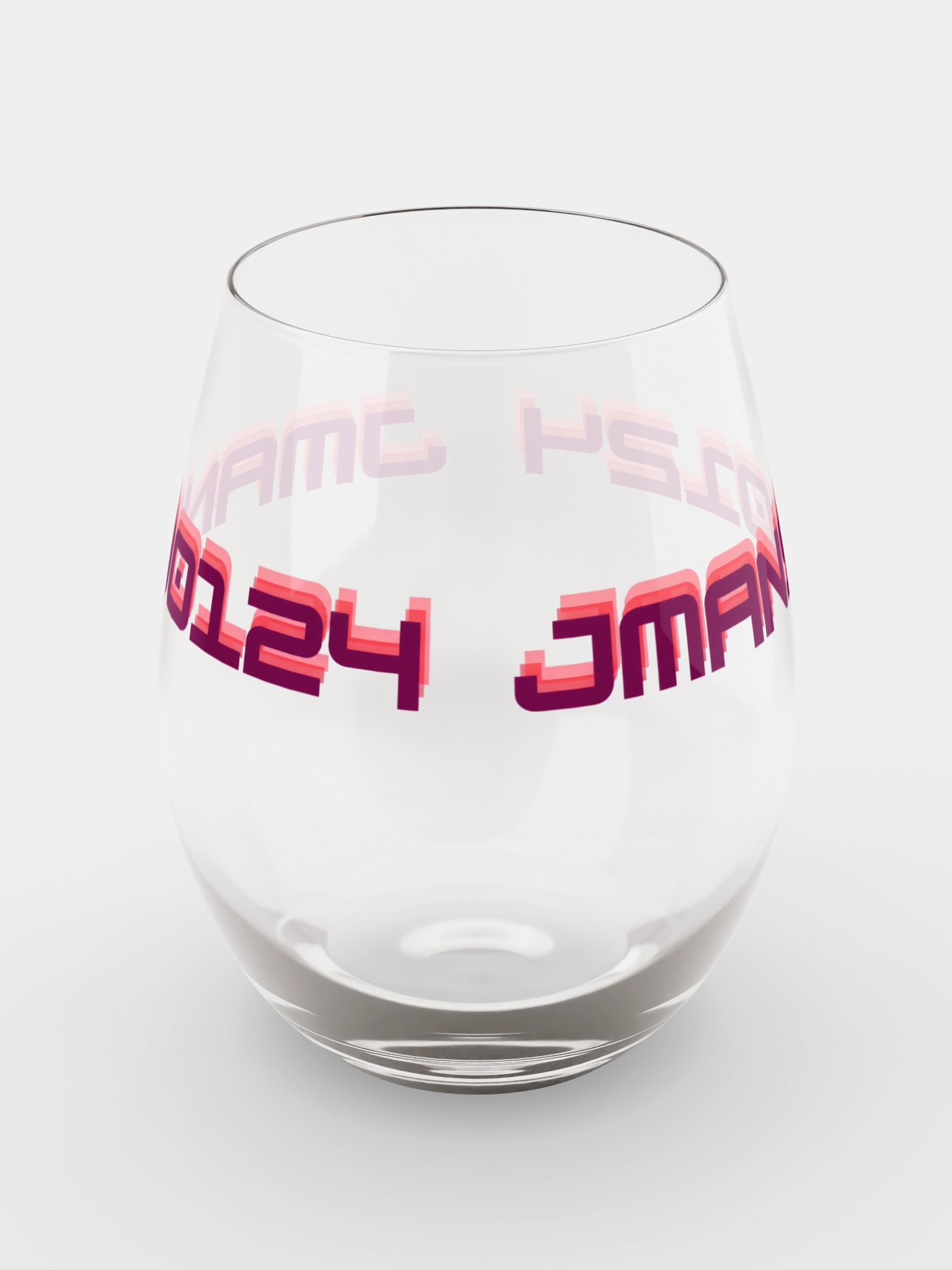 Jman Channel Name Stemless Wine Glass | JMAN's Swag Shop