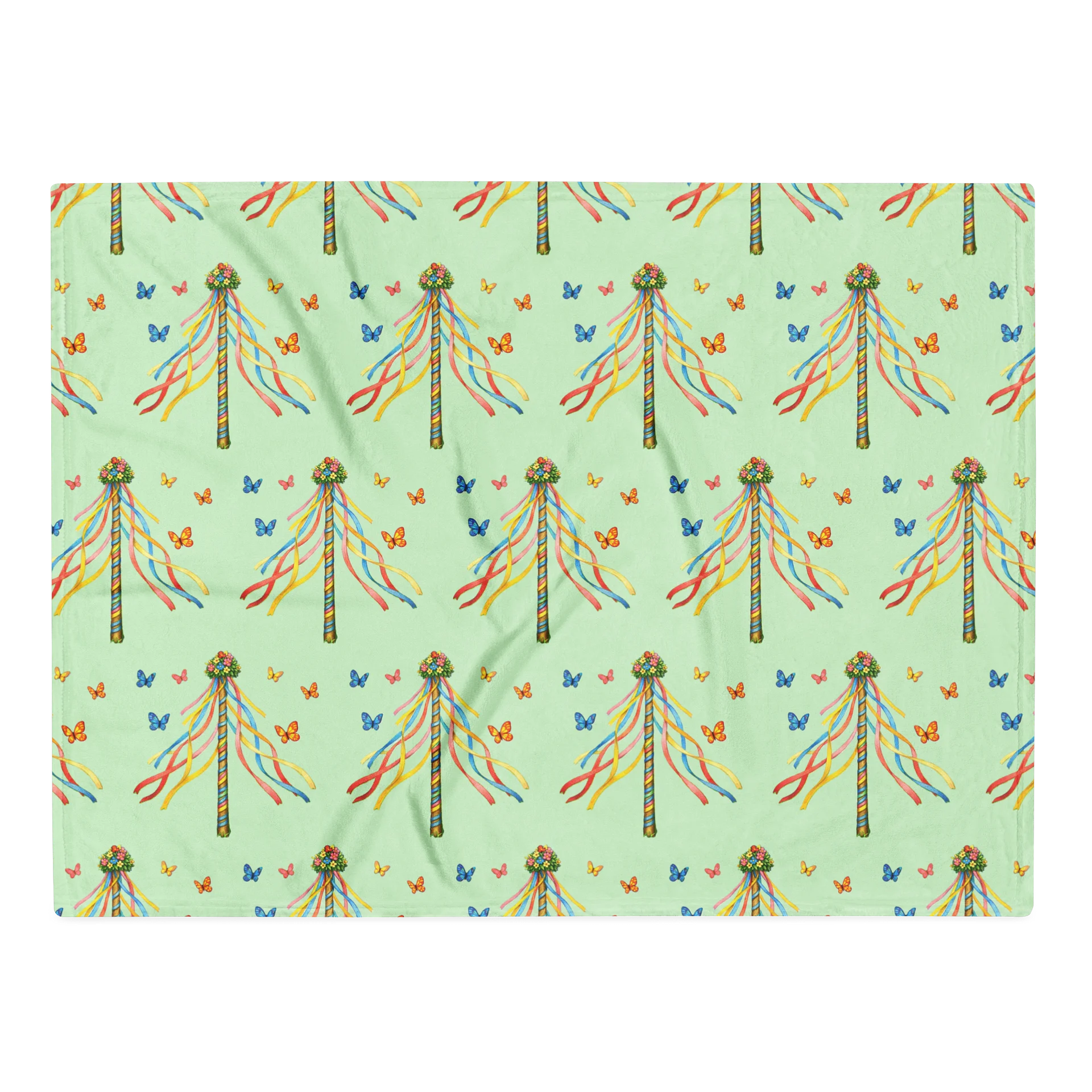 Cat Brigade spring Throw Blanket product image (1)