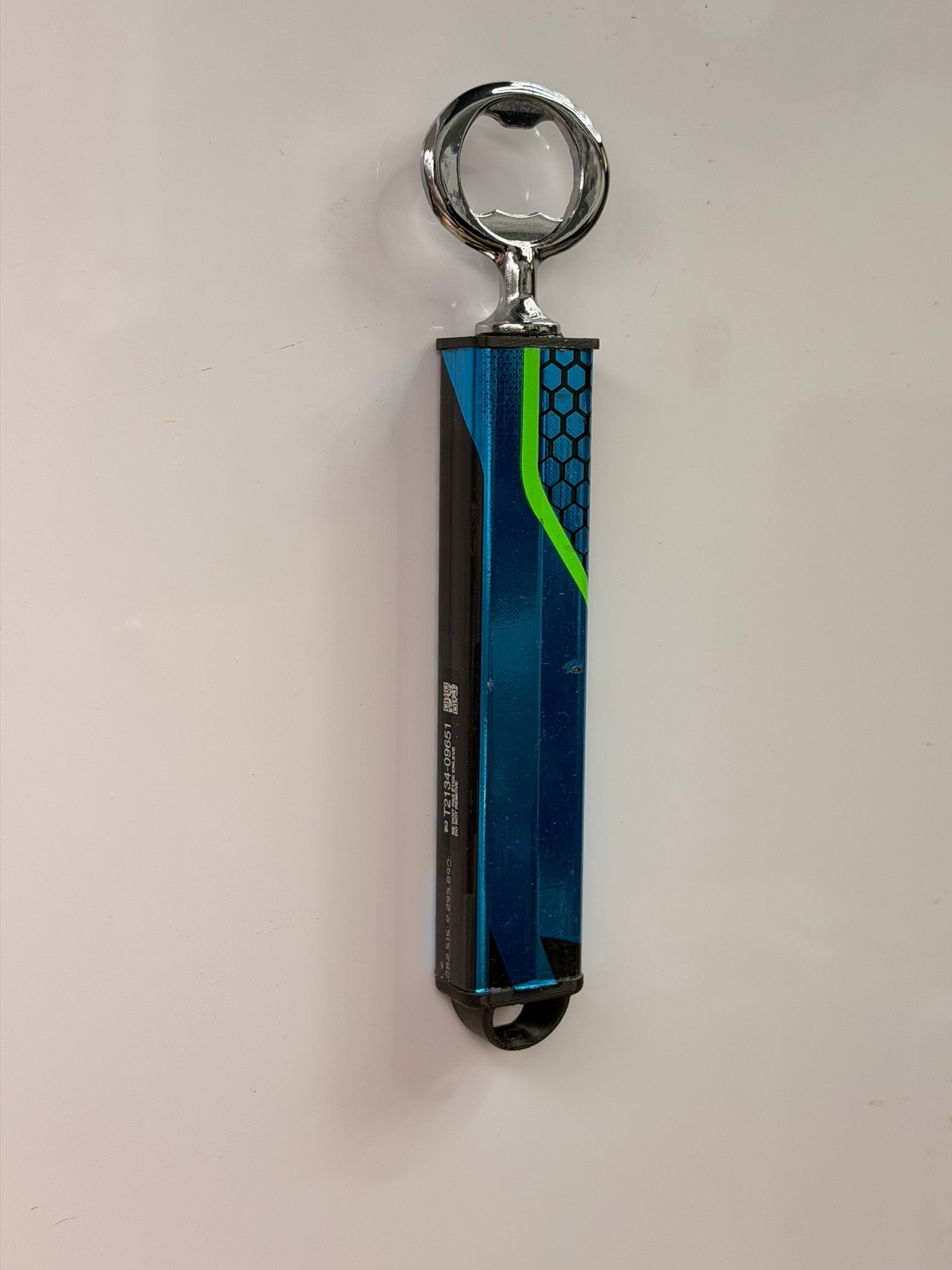 Enforcer Hockey Stick Bottle Opener - The Aqua Nightmare (Broken-In) product image (3)