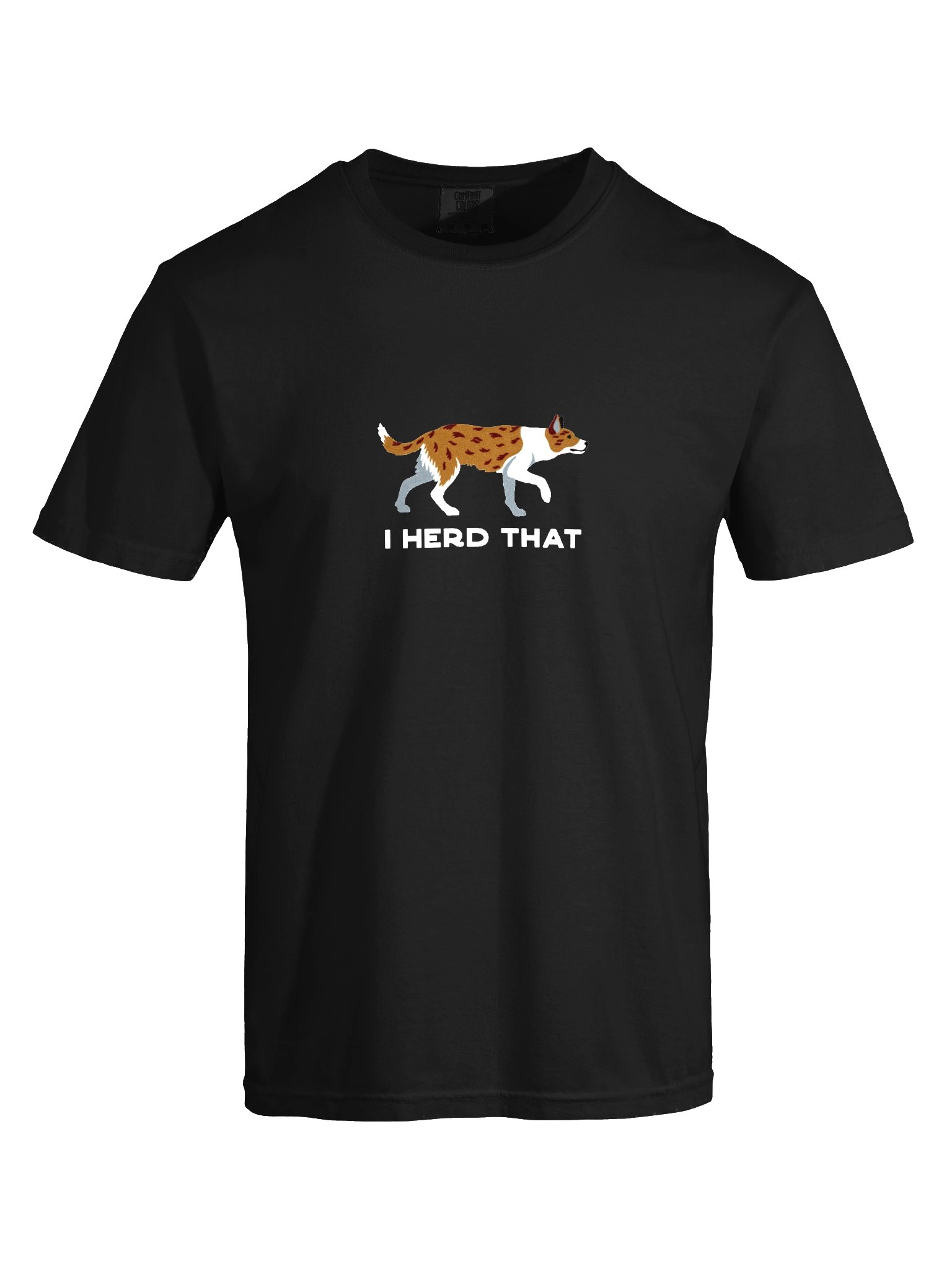 I Herd That T-Shirt(Embroidered) of a Smooth-Coated Border Collie(Red Merle) product image (10)