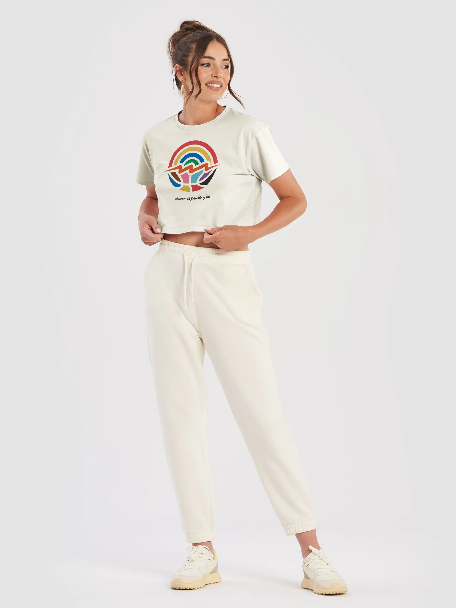Oklahoma Love and Thunder Pride Crop Top product image (3)