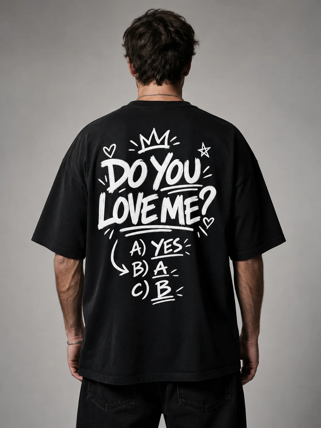 Do You Love Me? Funny Doodle Tee product image (1)