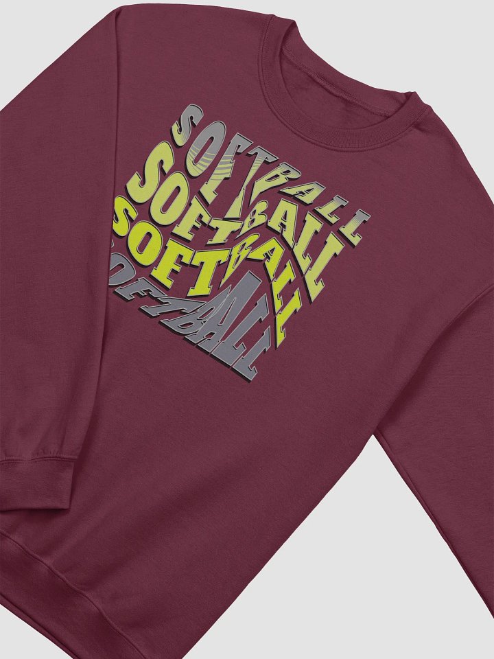 Swirl Softball Chaos Crewneck Sweatshirt product image (6)