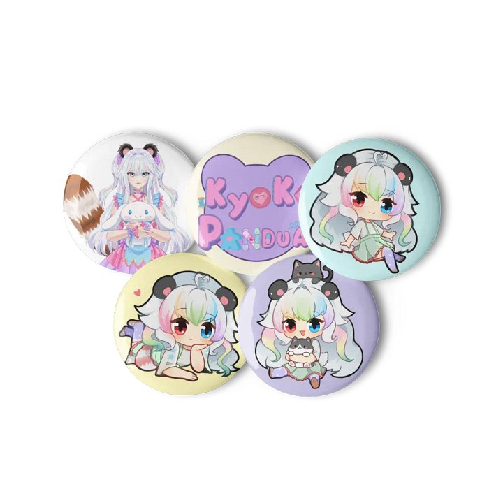 Kyoko Pandua Can Badge Set product image (2)