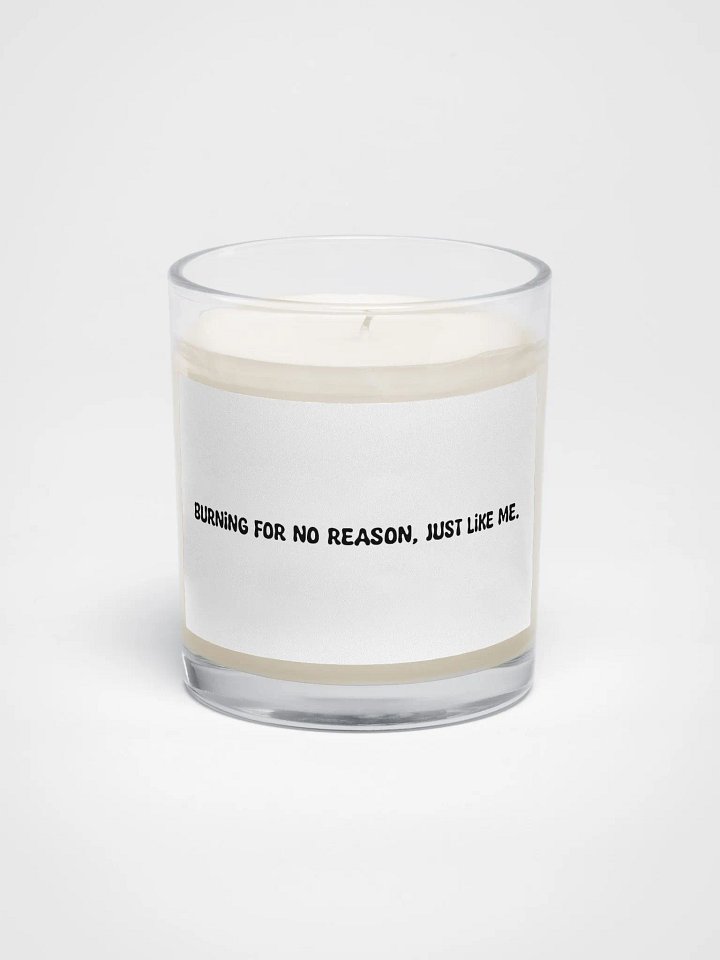 Burning for no reason, just like me candle product image (1)