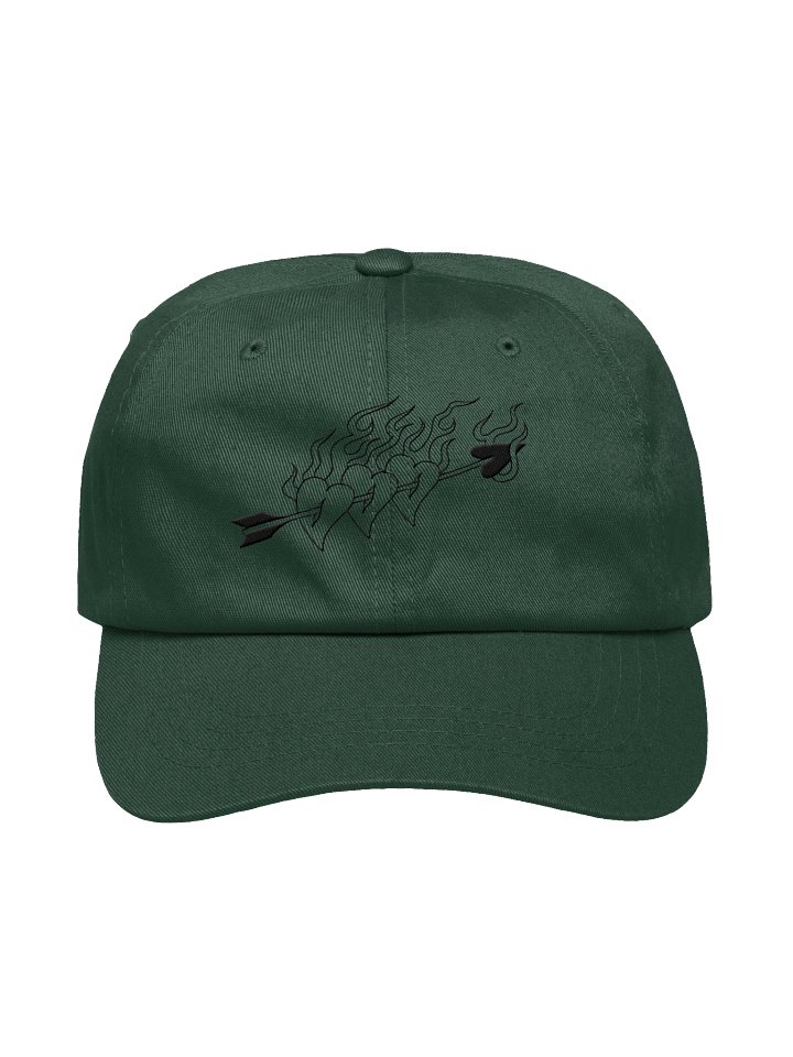 Pride Hearts Embroidered Dad Hat (Black) product image (1)