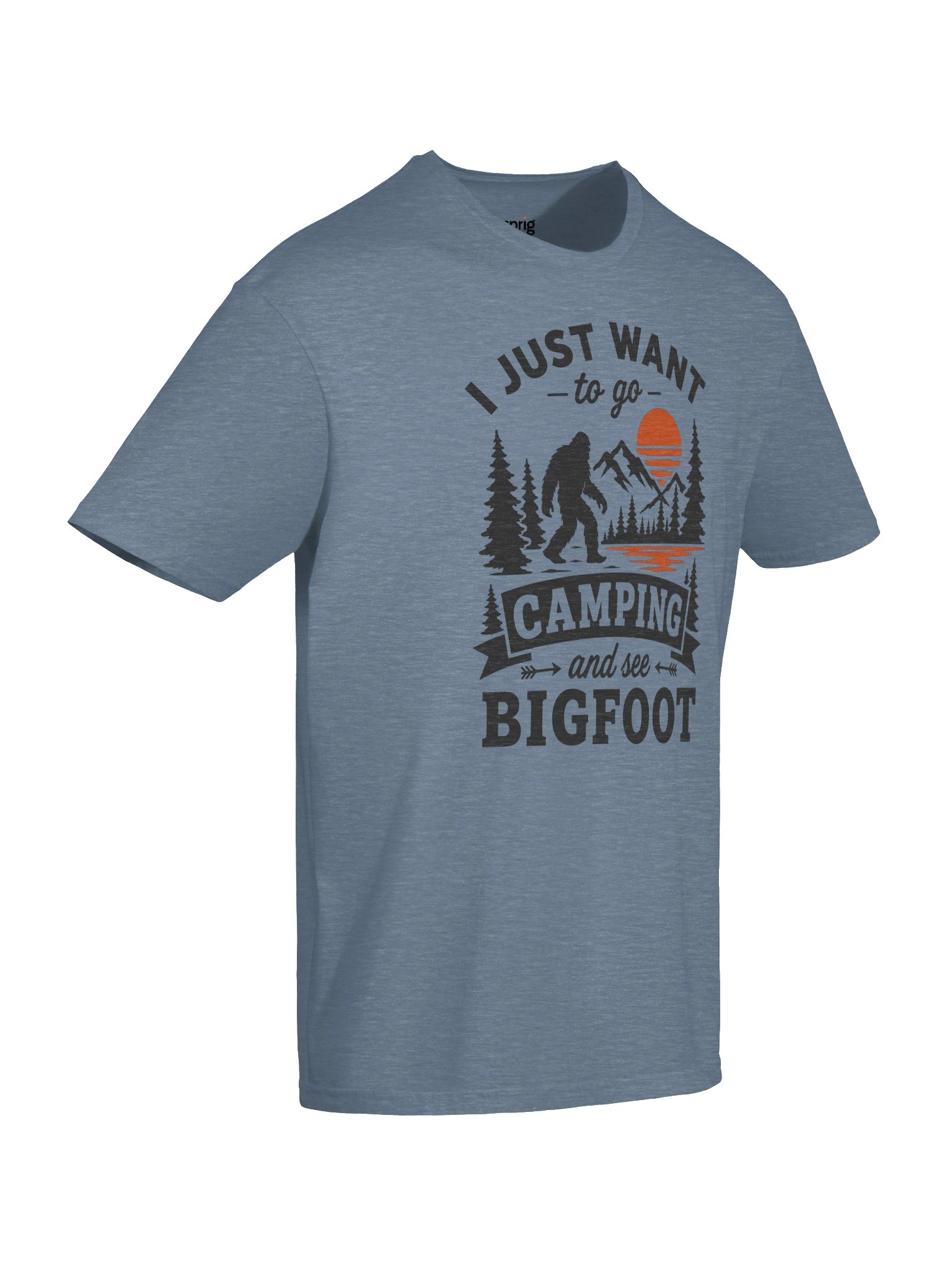 I Just Want To Go Camping Bigfoot Unisex T-Shirt product image (6)