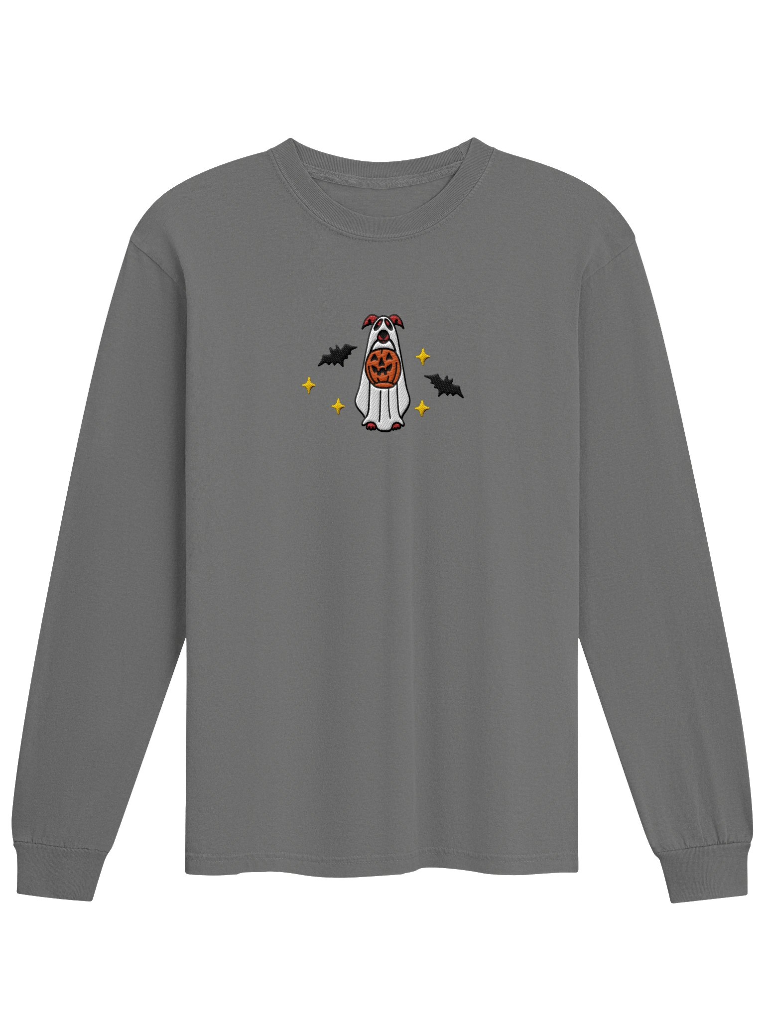 Halloween Italian Greyhound (Red) Embroidered Long-Sleeve T-Shirt product image (9)