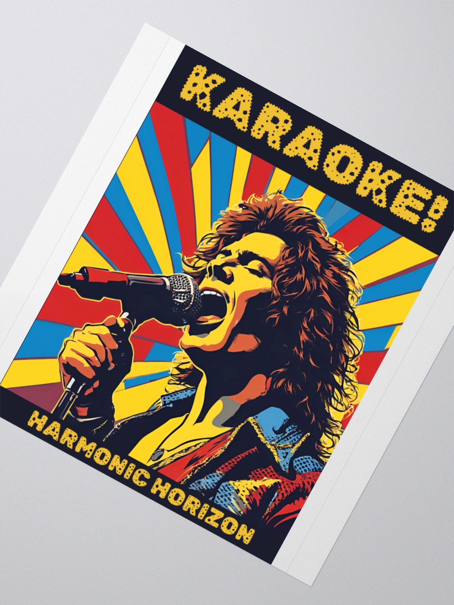 Karaoke Dude Kiss Cut Stickers product image (5)