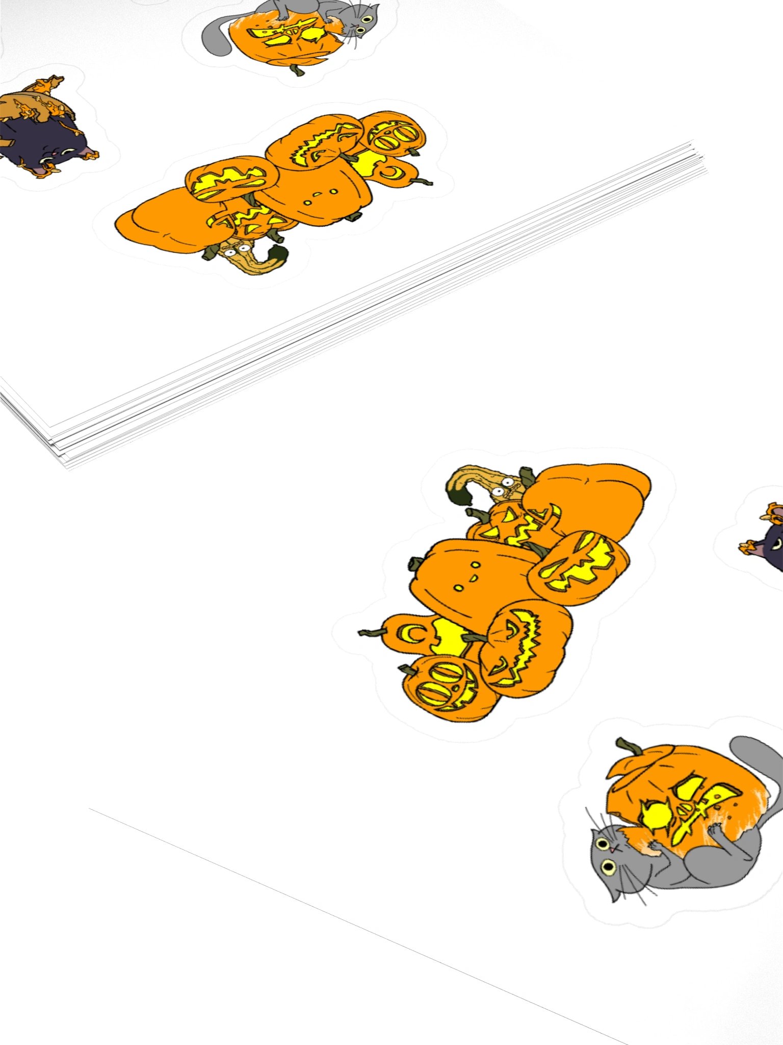 Pumpkin Party - Cat Sticker Pack product image (11)