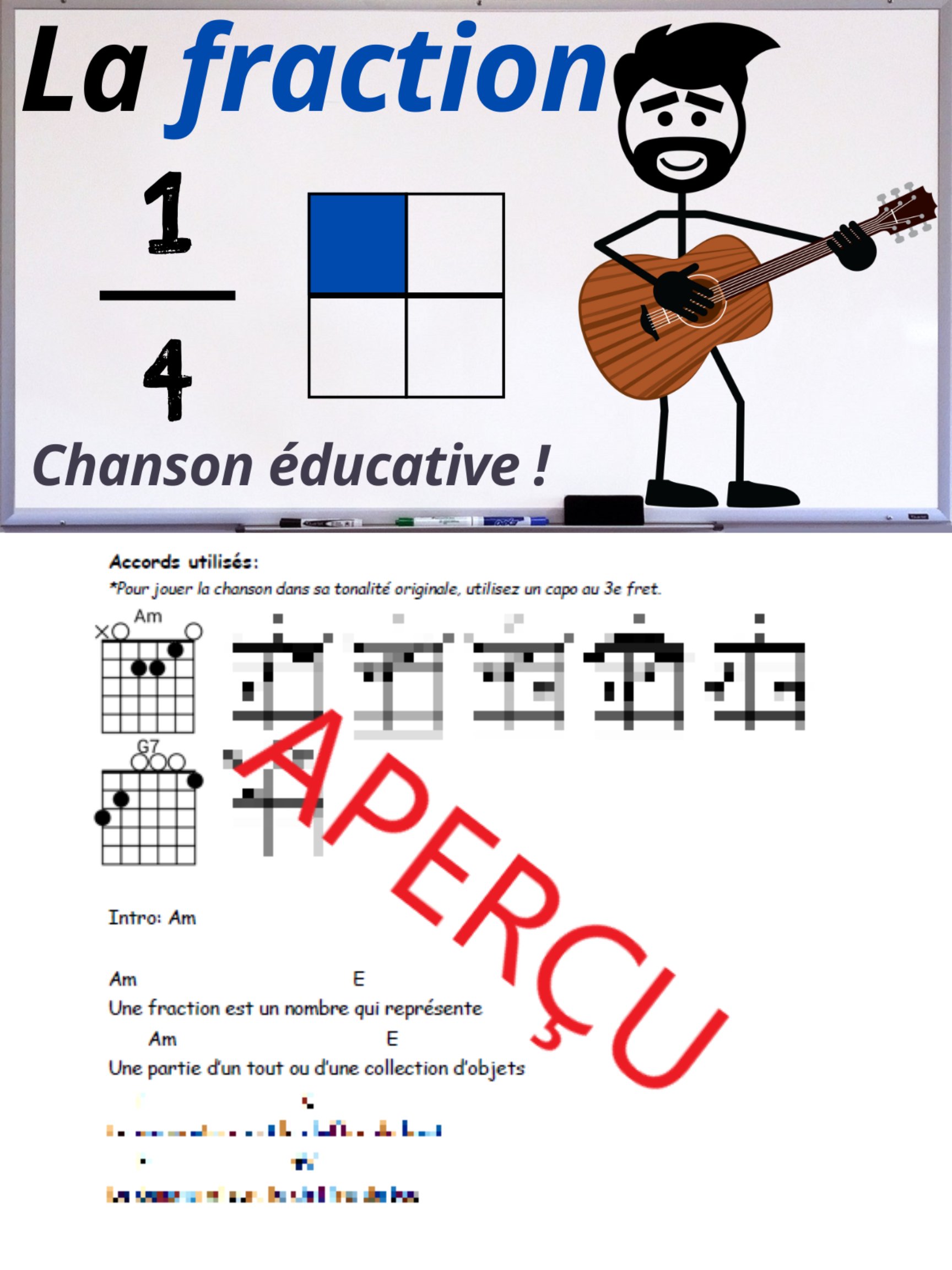 La fraction - Accords de guitare product image (1)