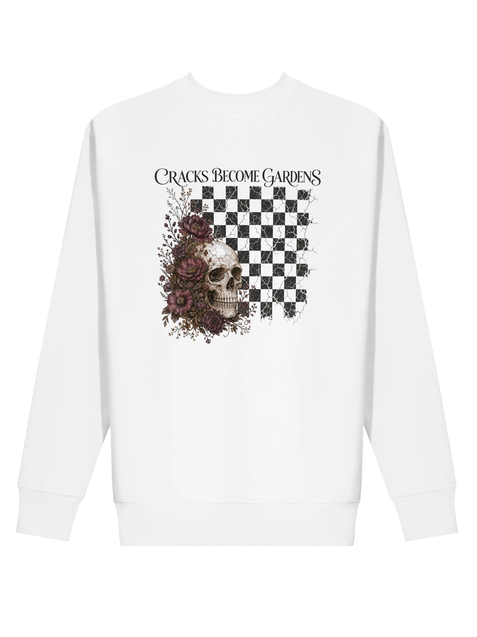 Cracks Become Gardens Gothic Floral Sweatshirt | Cotton Heritage Premium Sweatshirt product image (130)