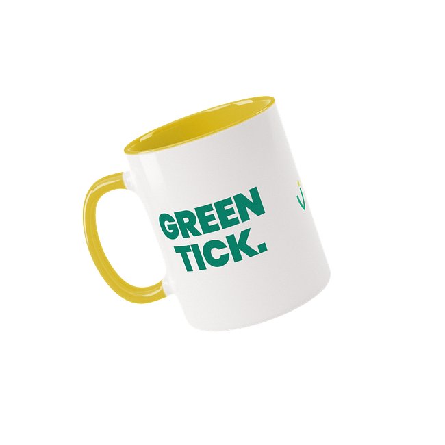 Ceramic Mug with Yellow Inside