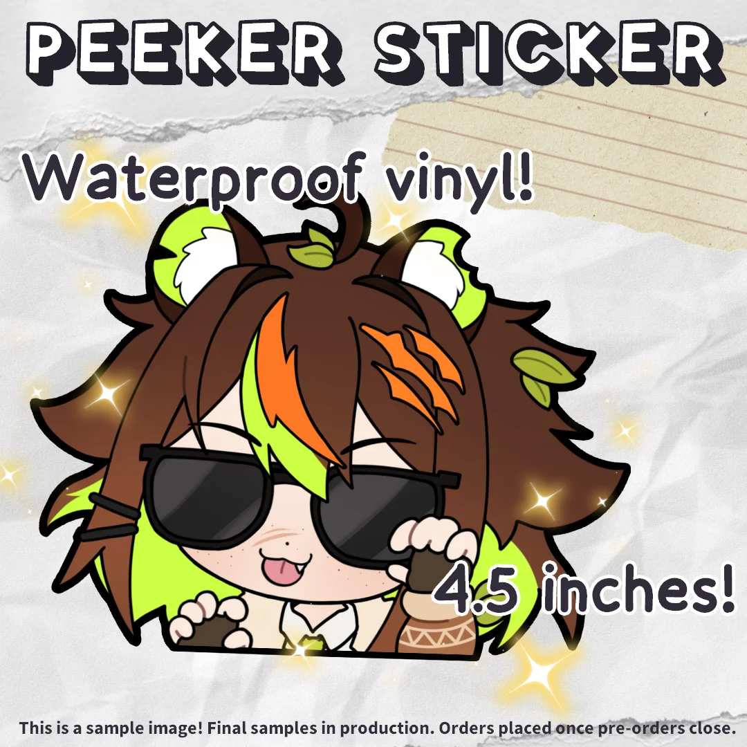 FURIRIRI Peeker Bumper Sticker [PREORDER] product image (3)