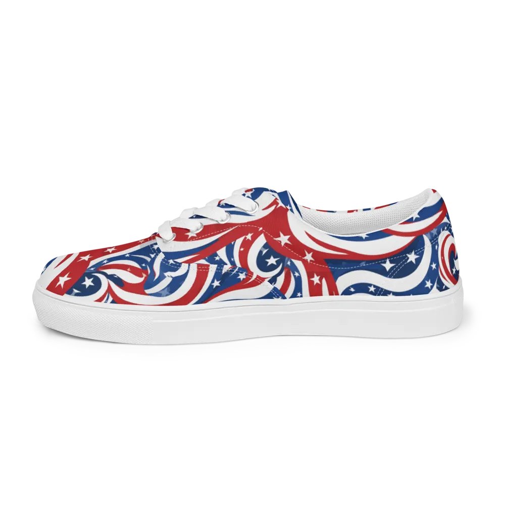 Patriotic Swirls Lace-Up Shoes product image (8)