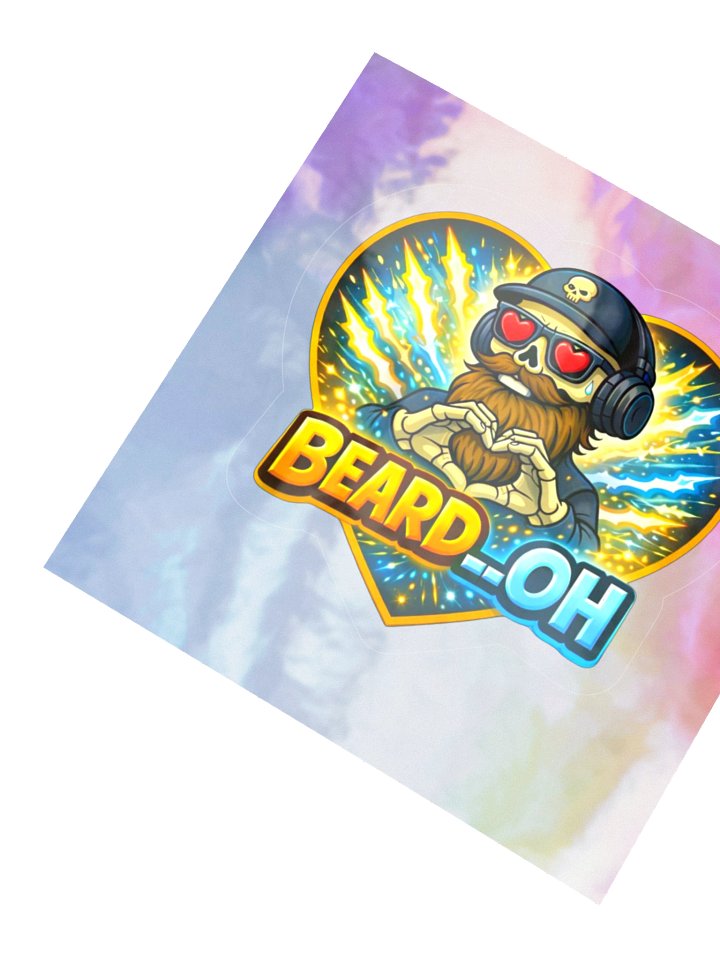 Beard__Oh Holographic Sticker Sheet product image (2)