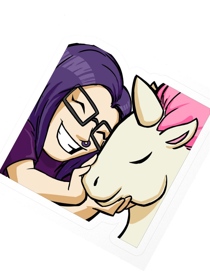 Inspiringunicorn Kiss Cut Sticker product image (2)